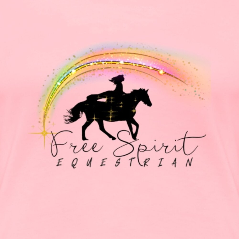 Ladies Free Spirit Equestrian pink T-shirt NWOT Never Worn - Picture 2 of 6